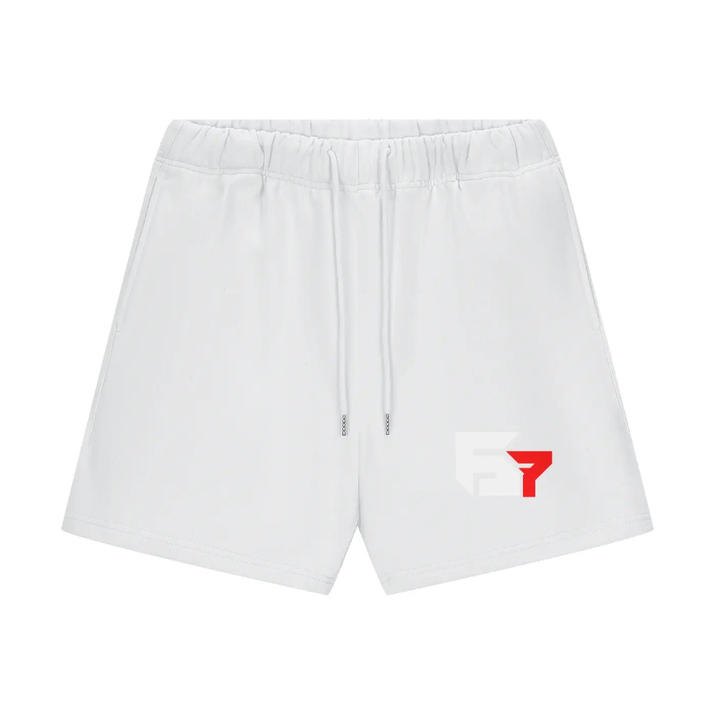 Streetwear Unisex Heavyweight 460G Fleece Loose Fit Shorts - CrokboxLucent WhiteXS